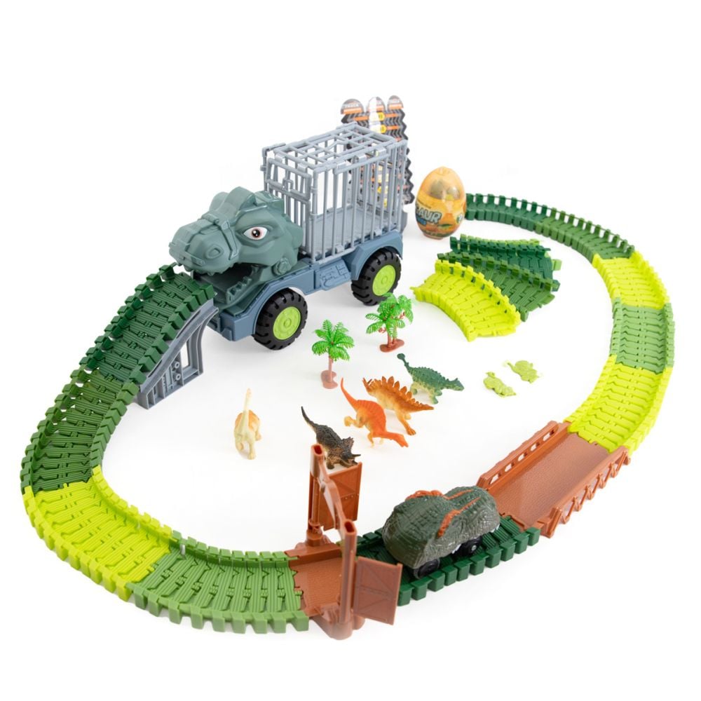 Set camion si pista, Crazoo, Dinosaur World