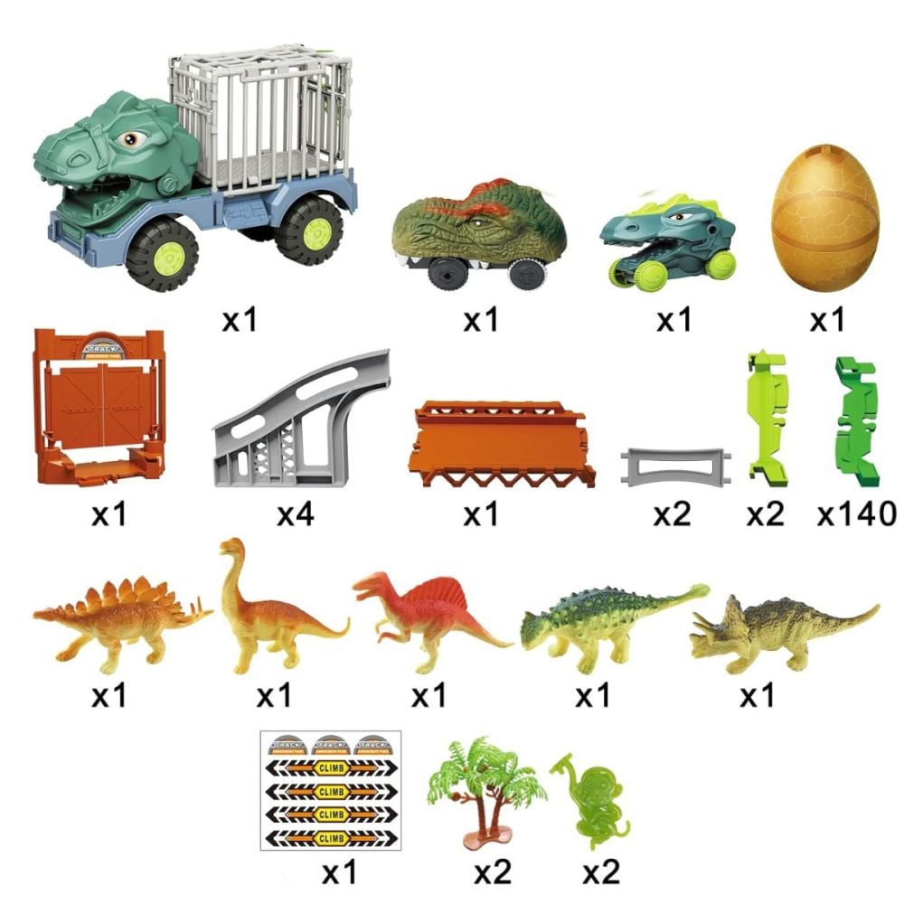 Set camion si pista, Crazoo, Dinosaur World
