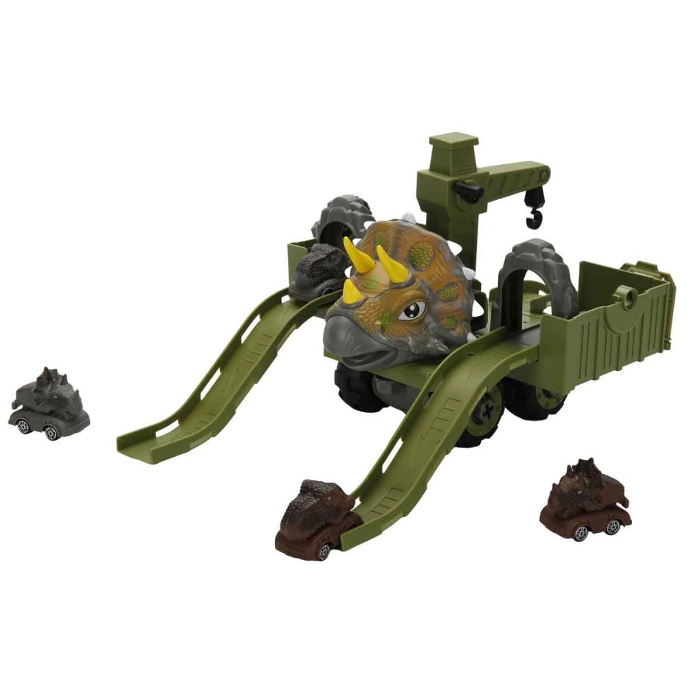 Set de joaca cu vehicule, Crazoo Dino, 27 de piese