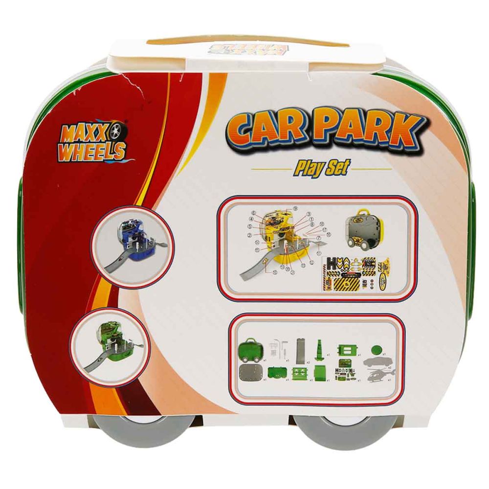 Set de joaca cu vehicule, Maxx Wheels, Car Park, Military Base