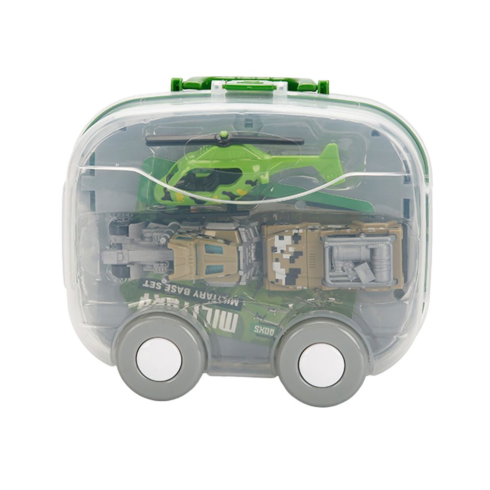 Set de joaca cu vehicule, Maxx Wheels, Car Park, Military Base