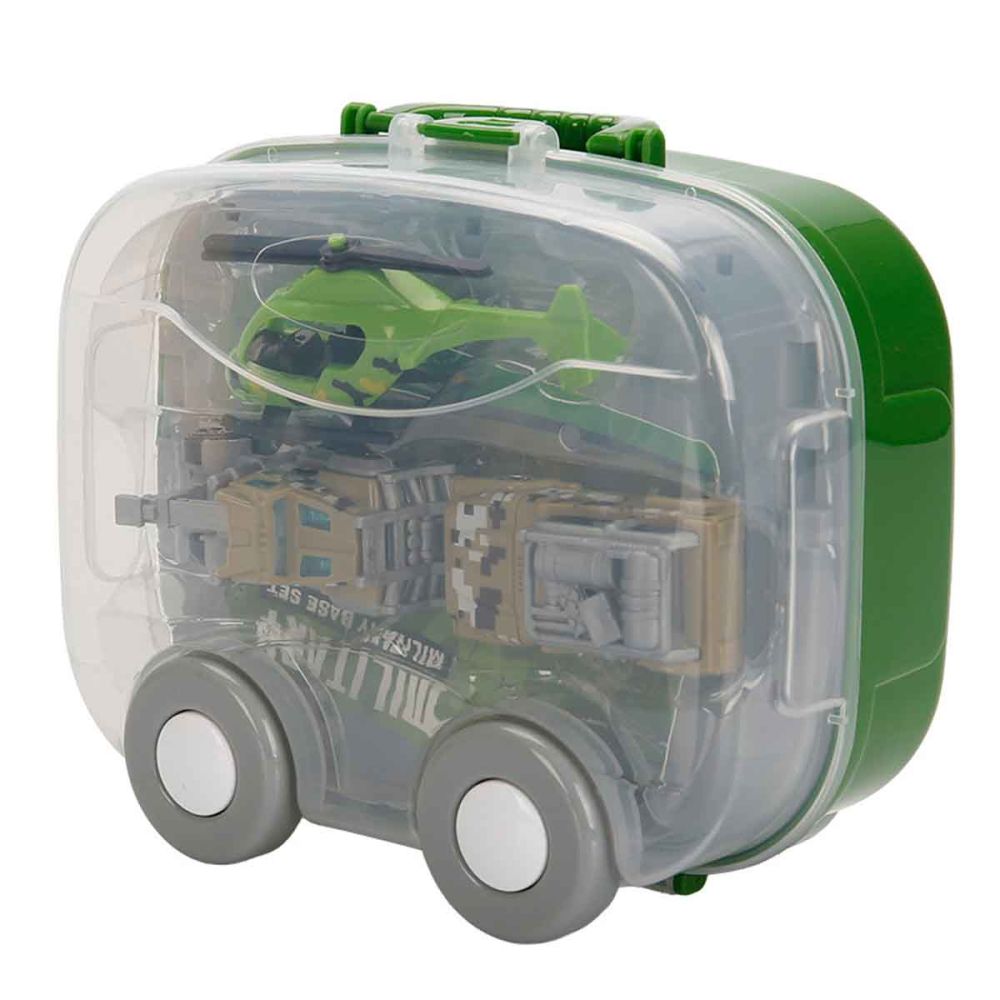 Set de joaca cu vehicule, Maxx Wheels, Car Park, Military Base