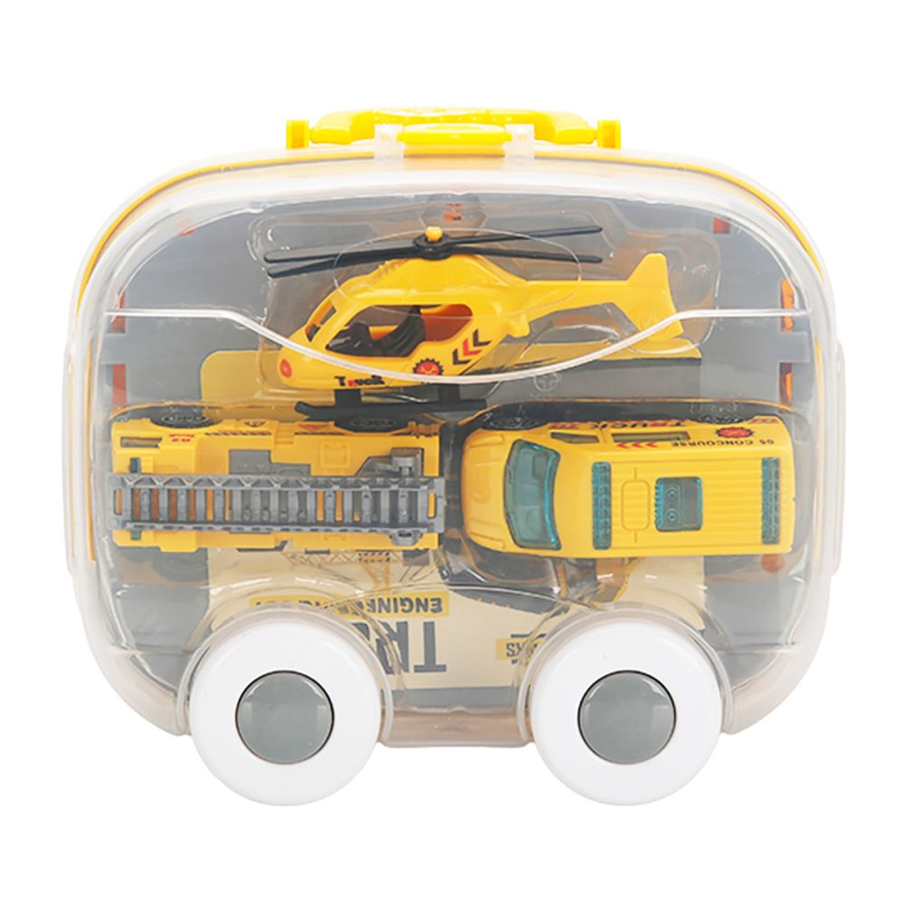 Set de joaca cu vehicule, Maxx Wheels, Car Park, Truck Engineer