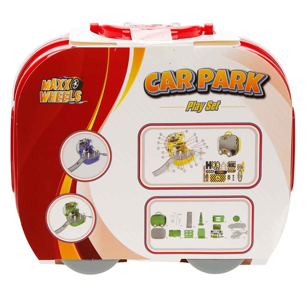 Set de joaca cu vehicule, Maxx Wheels, Car Park, Rescue Fire Control