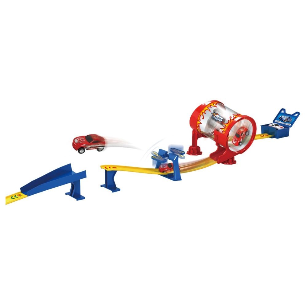 Set pista de lansare cu masinuta, Maxx Wheels, 360 Degree