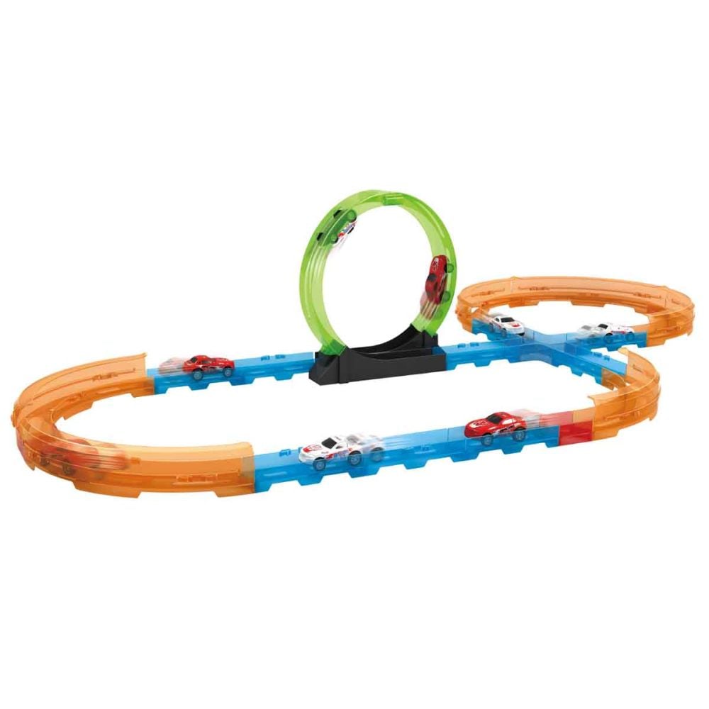 Set pista de curse cu 2 masinute, Maxx Wheels, Loop