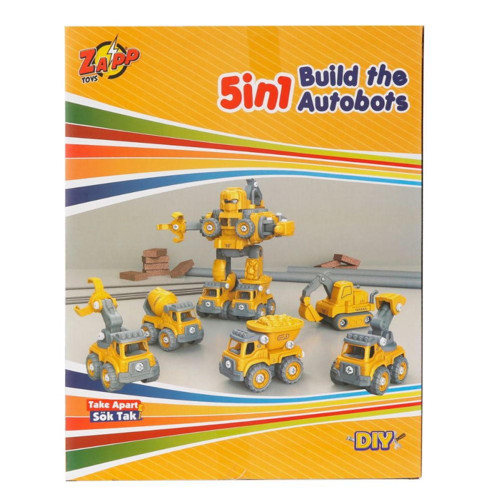 Robot transformabil 5in1, Zapp Toys, Autobots, Galben