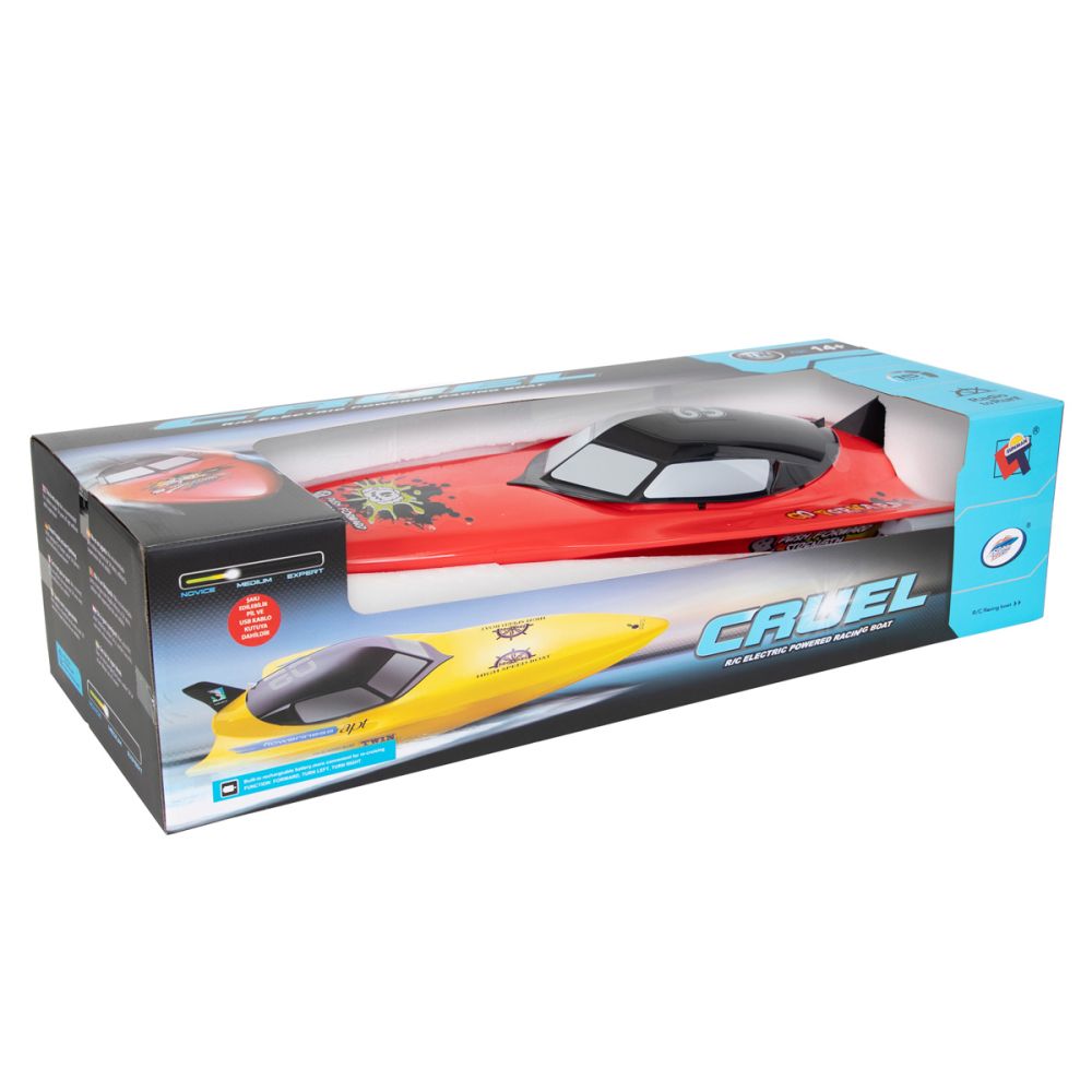 Barca cu telecomanda, Cruel High Speed, 74 cm, Rosu