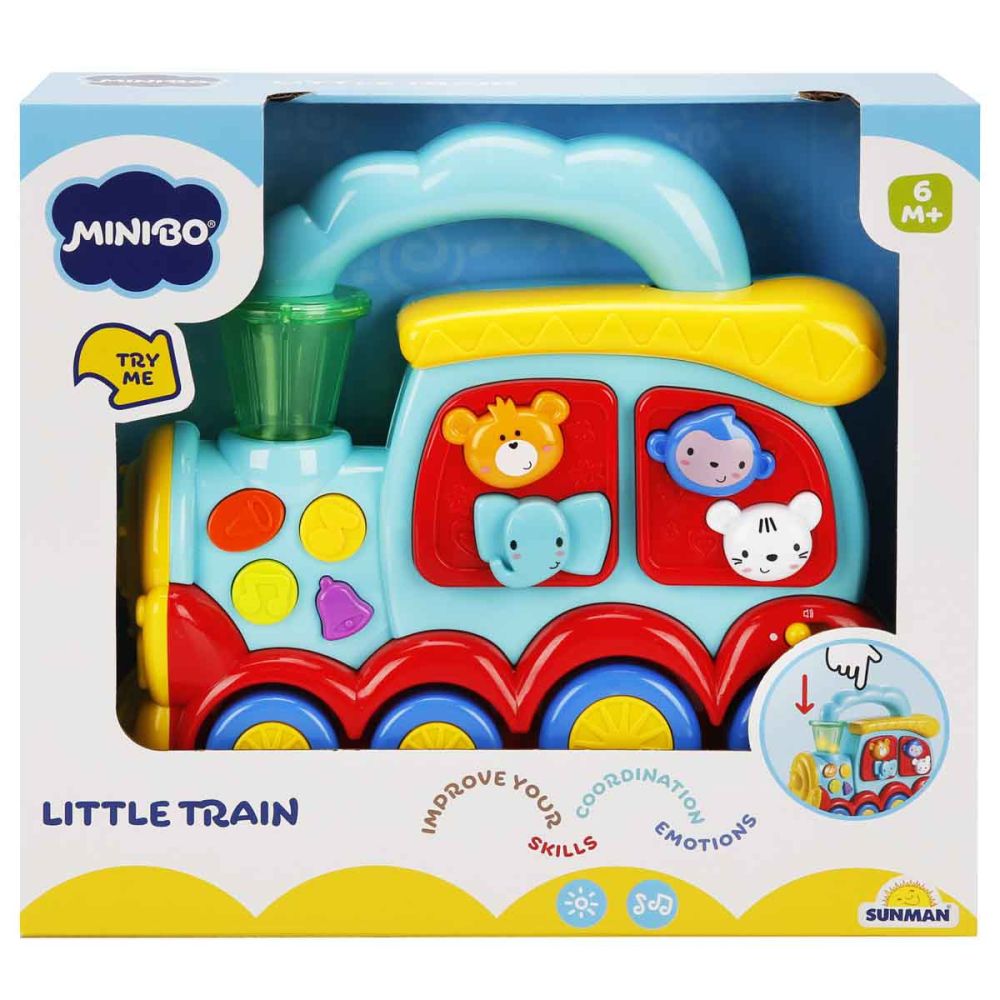 Jucarie bebelusi, Minibo, Trenulet cu animale
