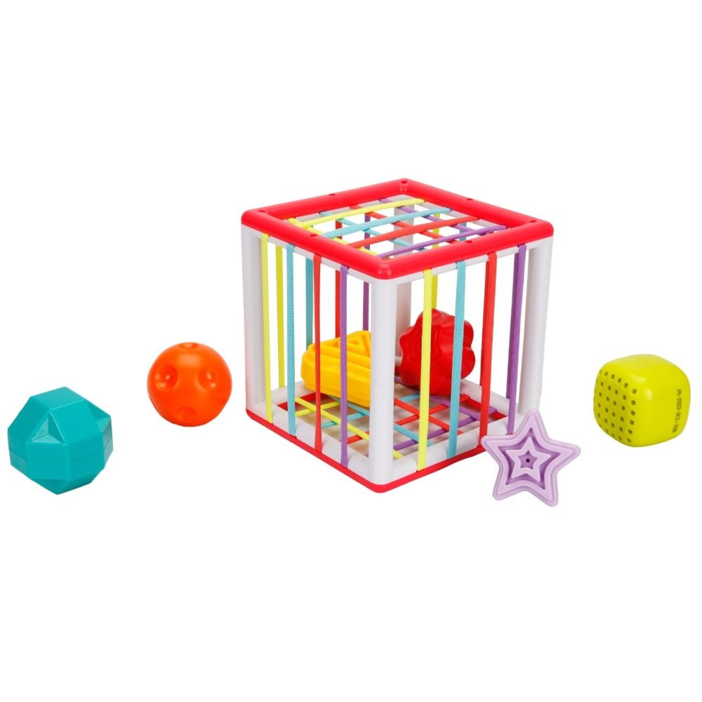 Jucarie bebelusi, Minibo, Cub cu forme colorate