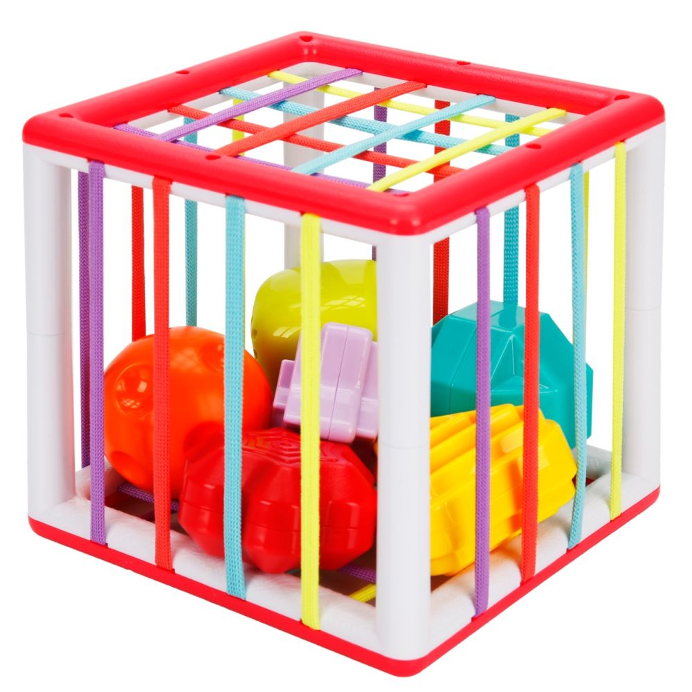 Jucarie bebelusi, Minibo, Cub cu forme colorate