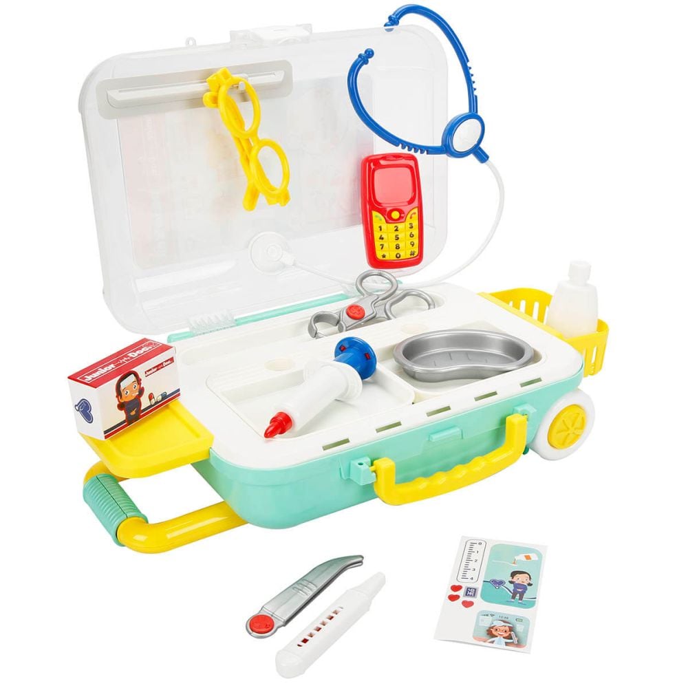 Set de doctor in valiza, Junior Doc, 18 piese