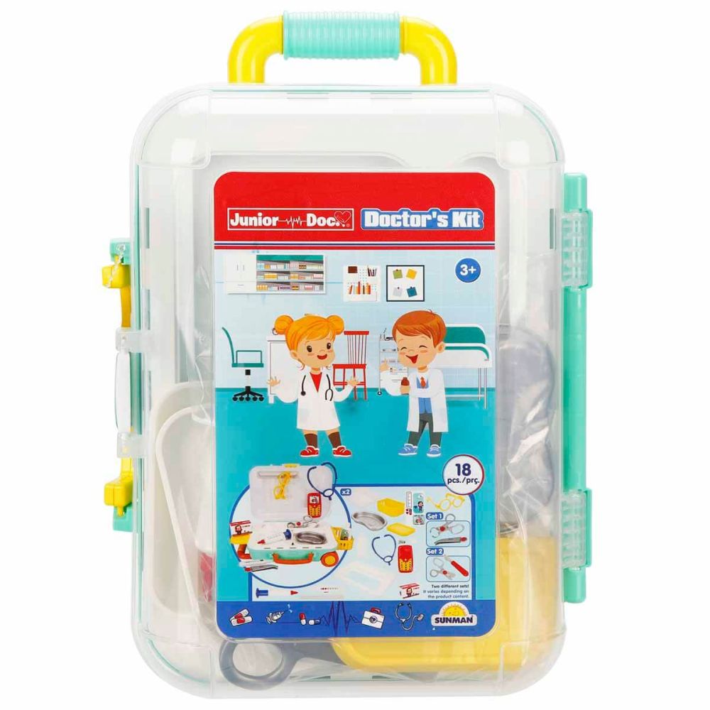 Set de doctor in valiza, Junior Doc, 18 piese | Noriel