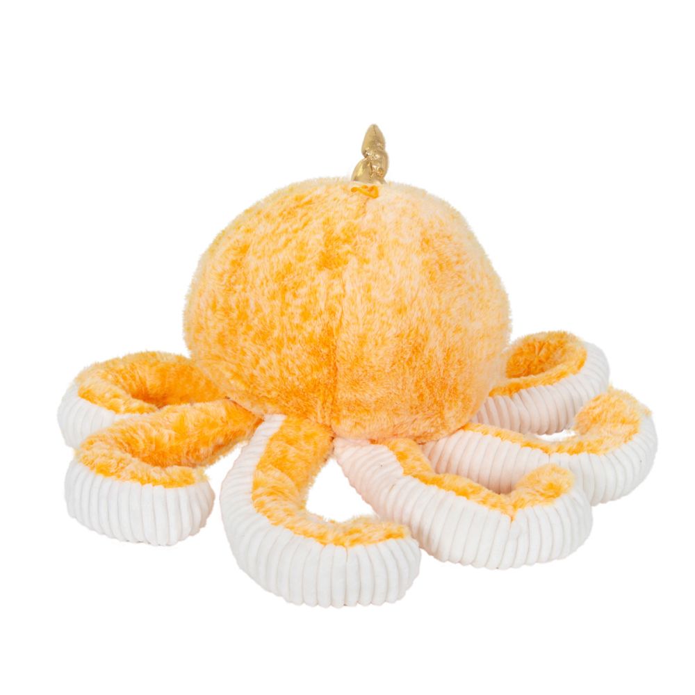 Jucarie de plus, Puffy Friends, Caracatita, Portocaliu, 45 cm