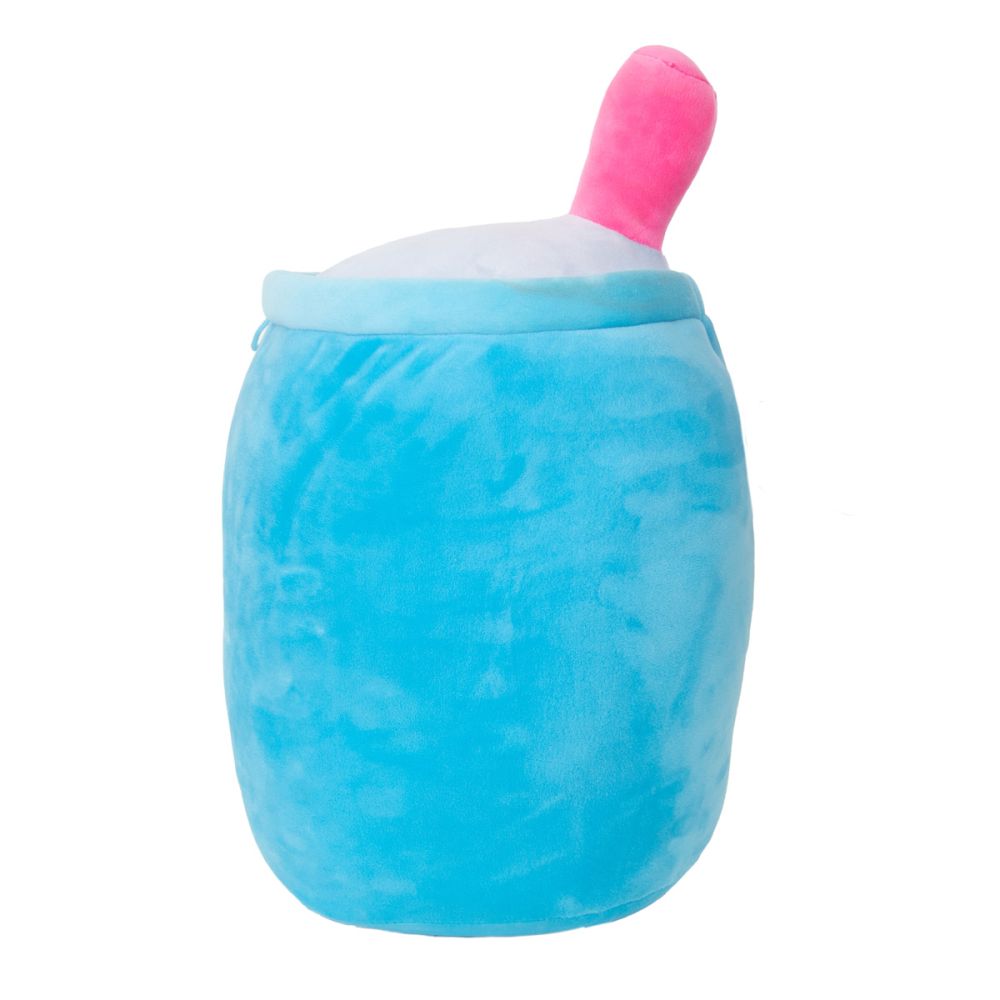 Jucarie de plus, Puffy Friends, Cana cu pai, Albastru, 35 cm