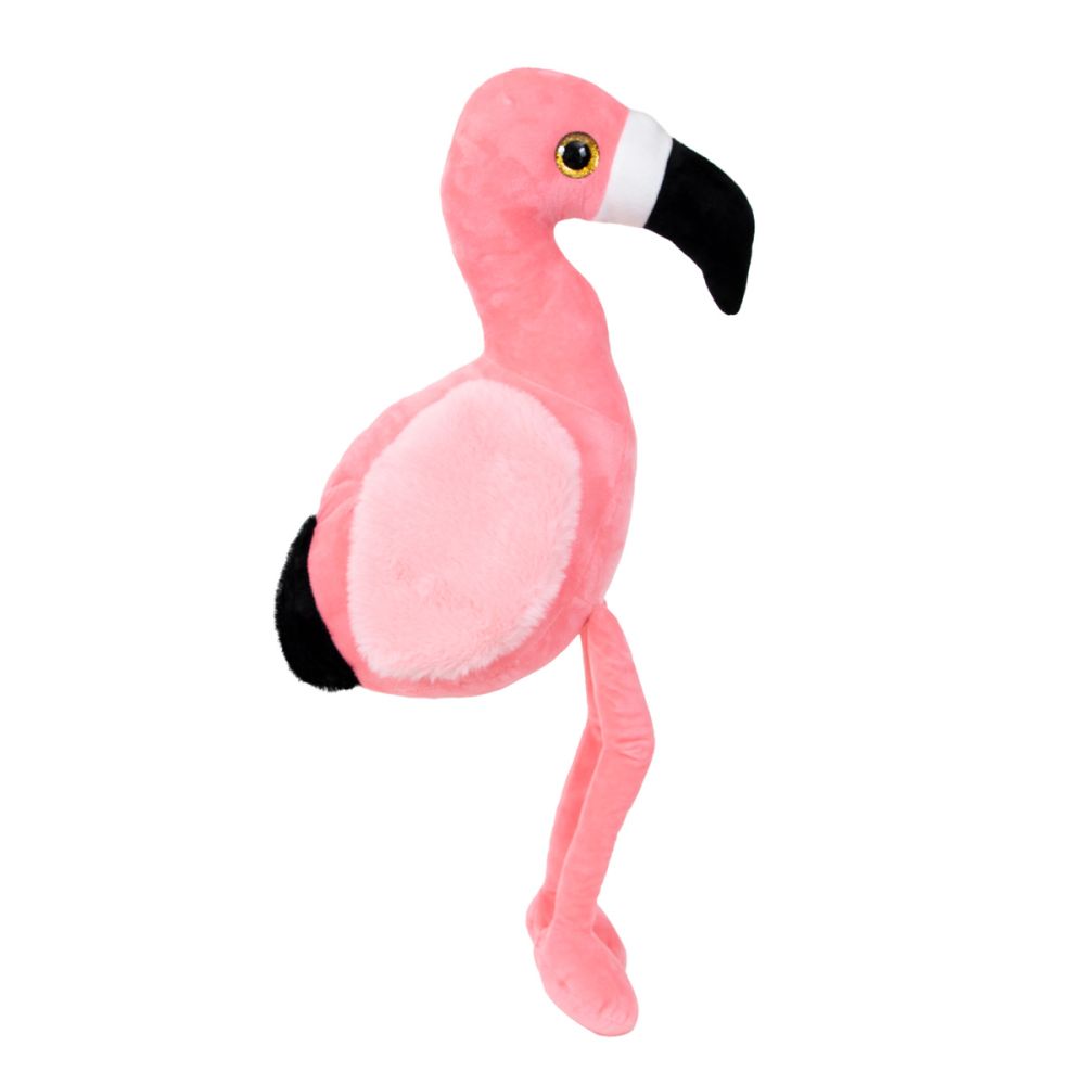 Jucarie de plus, Puffy Friends, Flamingo, 45 cm