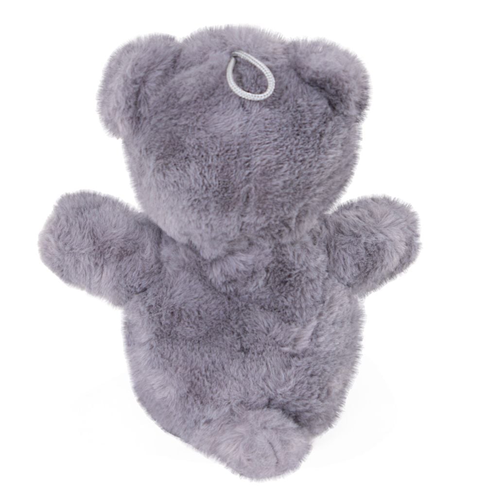 Ursulet de plus cu funda, Puffy Friends, Gri, 20 cm