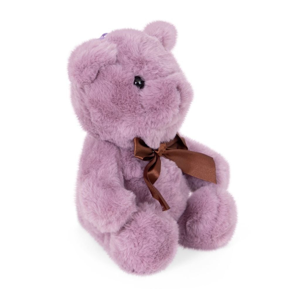 Ursulet de plus cu funda, Puffy Friends, Mov, 20 cm