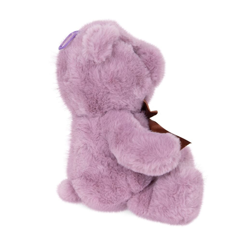 Ursulet de plus cu funda, Puffy Friends, Mov, 20 cm