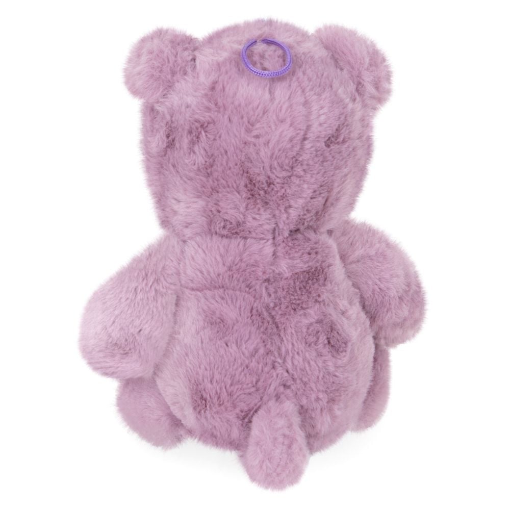 Ursulet de plus cu funda, Puffy Friends, Mov, 20 cm