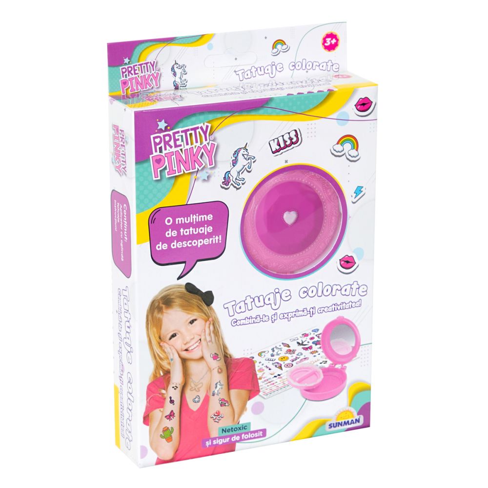 Set de creatie, Pretty Pinky, Tatuaje colorate