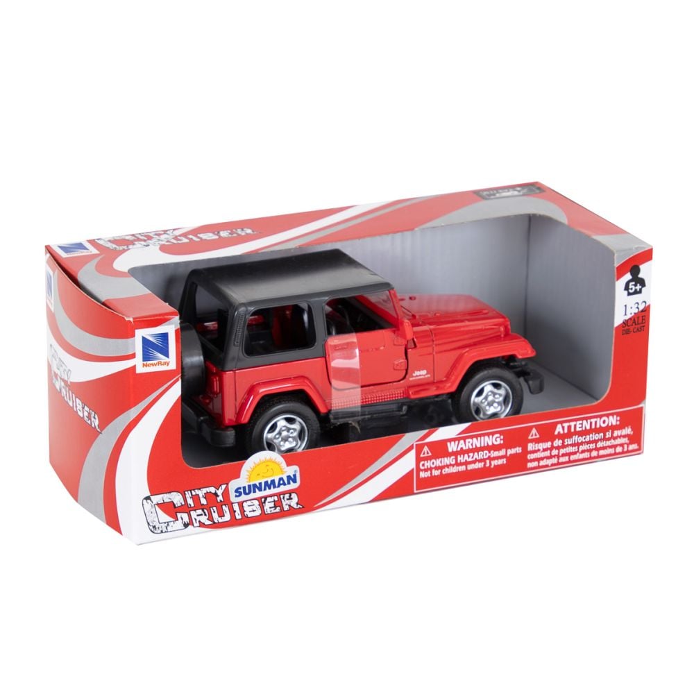 Masina sport metalica, New Ray, Jeep Wrangler, 1:32