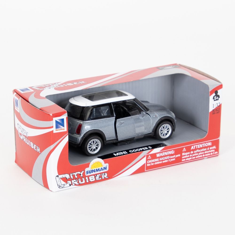 Masina sport metalica, New Ray, Mini Cooper S, 1:32