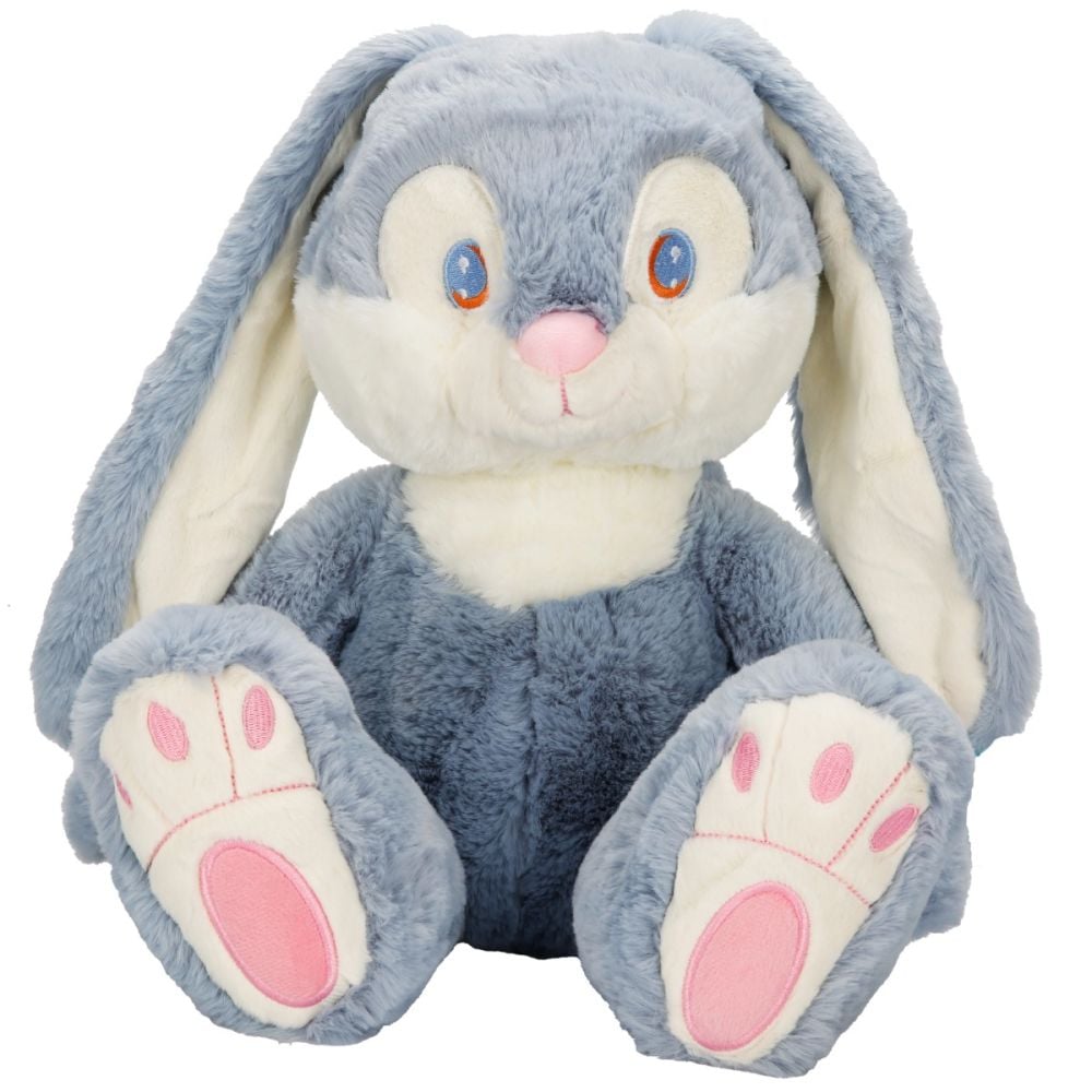 Jucarie de plus, Puffy Friends, Iepuras, Albastru, 35 cm