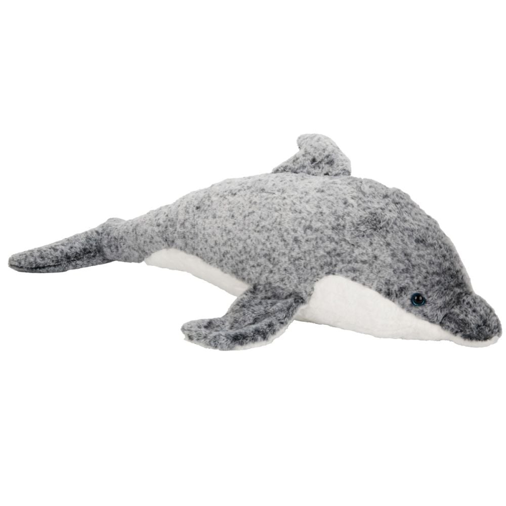 Jucarie de plus, Puffy Friends, Delfin, Gri, 100 cm
