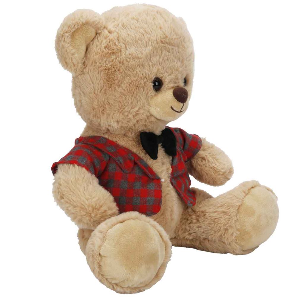 Ursulet de plus cu papion, Puffy Friends, 32 cm