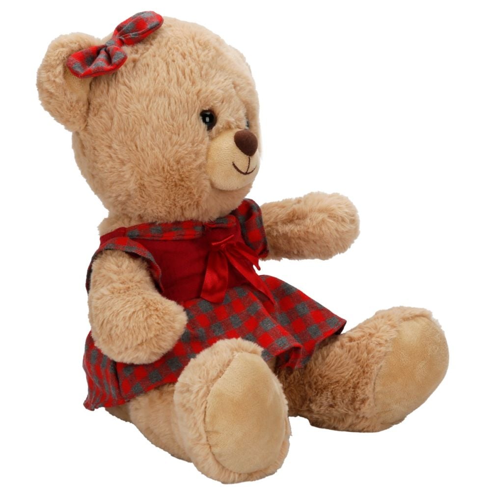 Ursulet de plus cu rochita, Puffy Friends, 32 cm