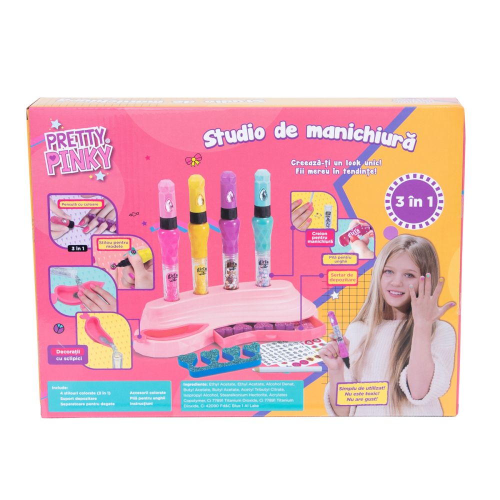 Studio de manichiura 3 in 1, Pretty Pinky