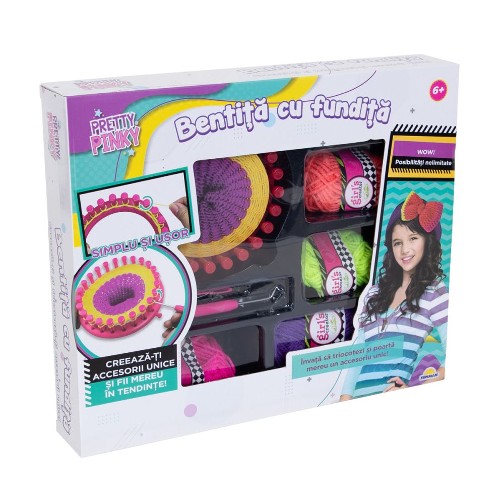 Set creativ, Pretty Pinky, Bentita cu fundita
