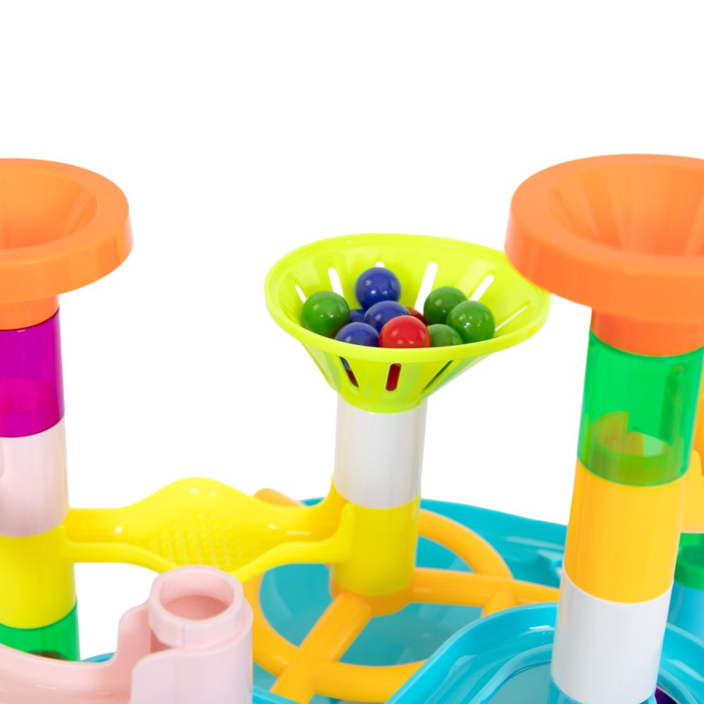 Joc de constructie, Marble Race Game, Cursa bilelor, 73 piese
