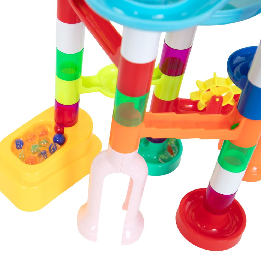 Joc de constructie, Marble Race Game, Cursa bilelor, 73 piese