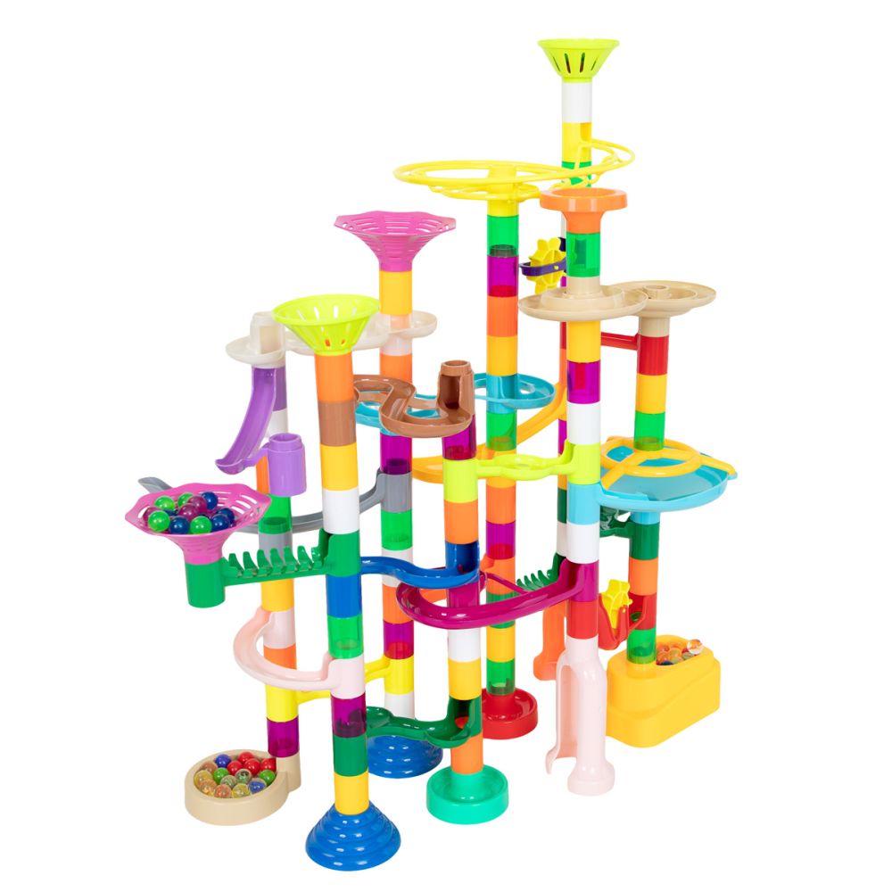 Joc de constructie, Marble Race Game, Cursa bilelor, 73 piese