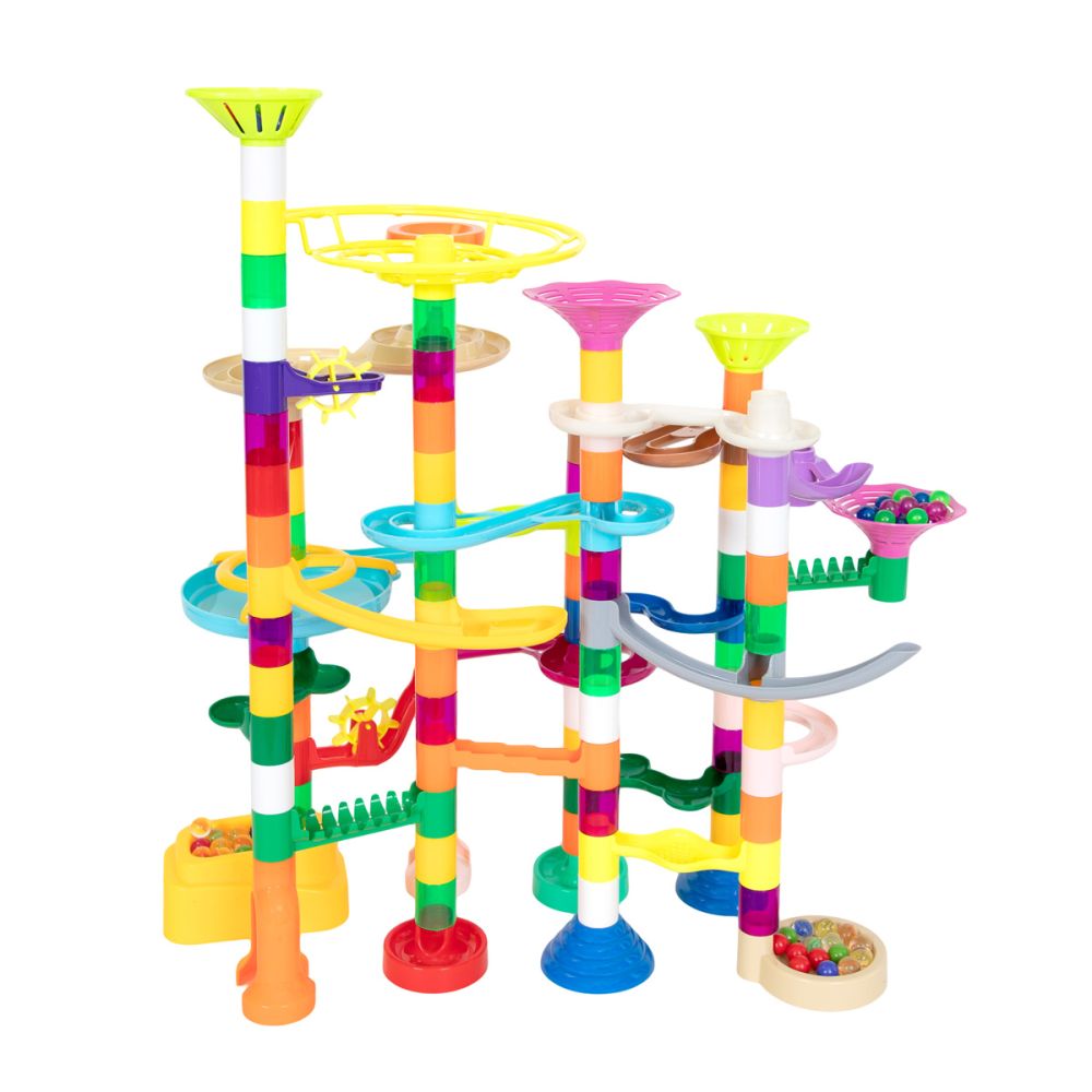 Joc de constructie, Marble Race Game, Cursa bilelor, 73 piese