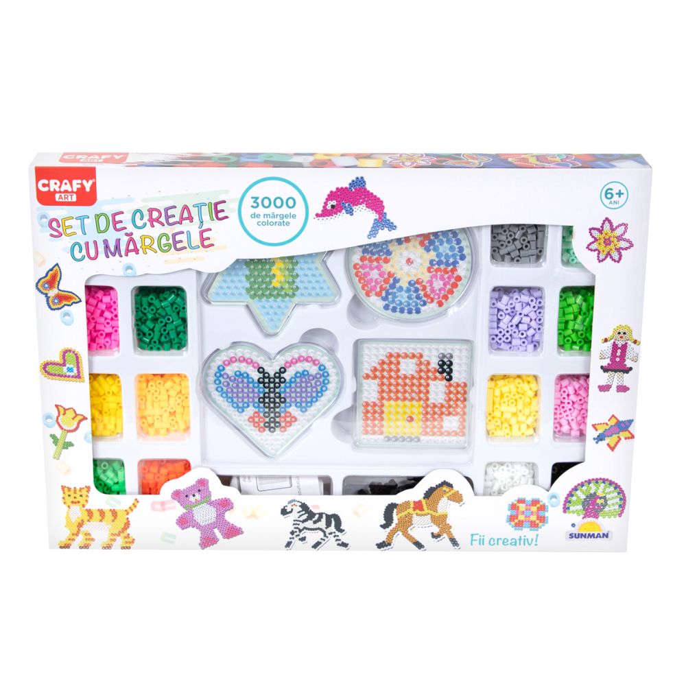 Set de creatie cu margele, Crafy, 3000 margele | Noriel