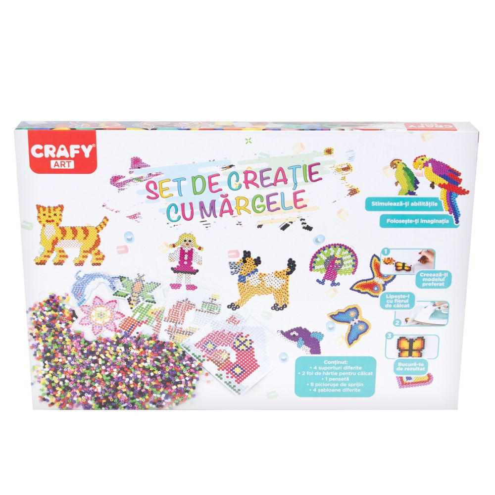 Set de creatie cu margele, Crafy, 3000 margele | Noriel