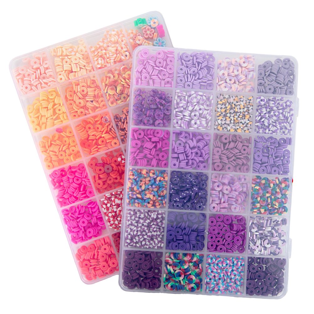 Set de creatie cu margele, Pretty Pinky, Bratari personalizate