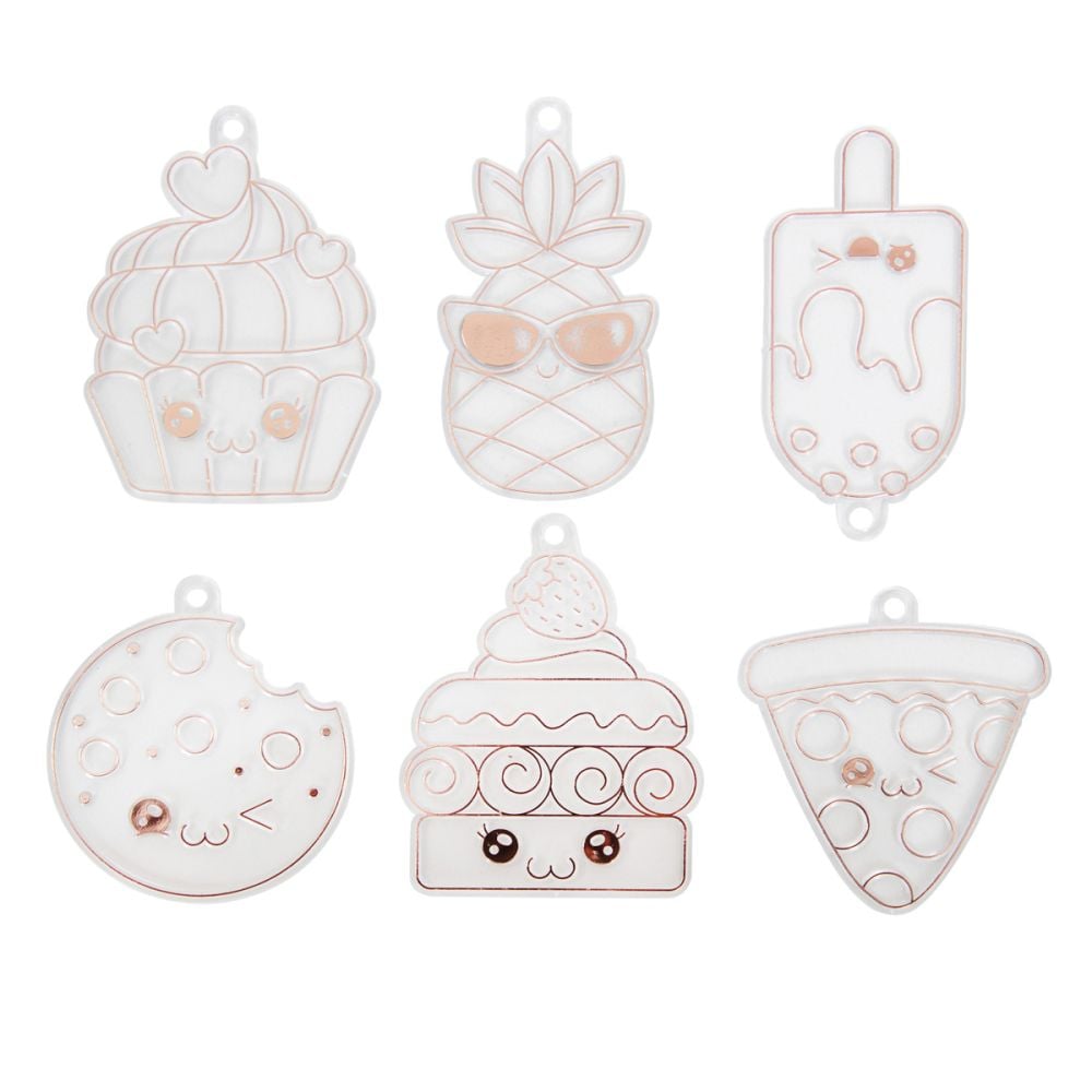 Deseneaza pandative cu lipici si sclipici, Diy Crystal Pendant, Cake
