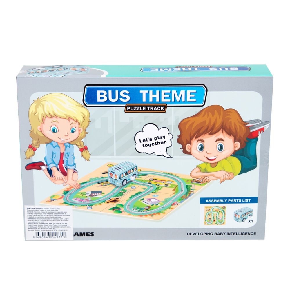 Joc si puzzle 2 In 1, Autobuz scolar
