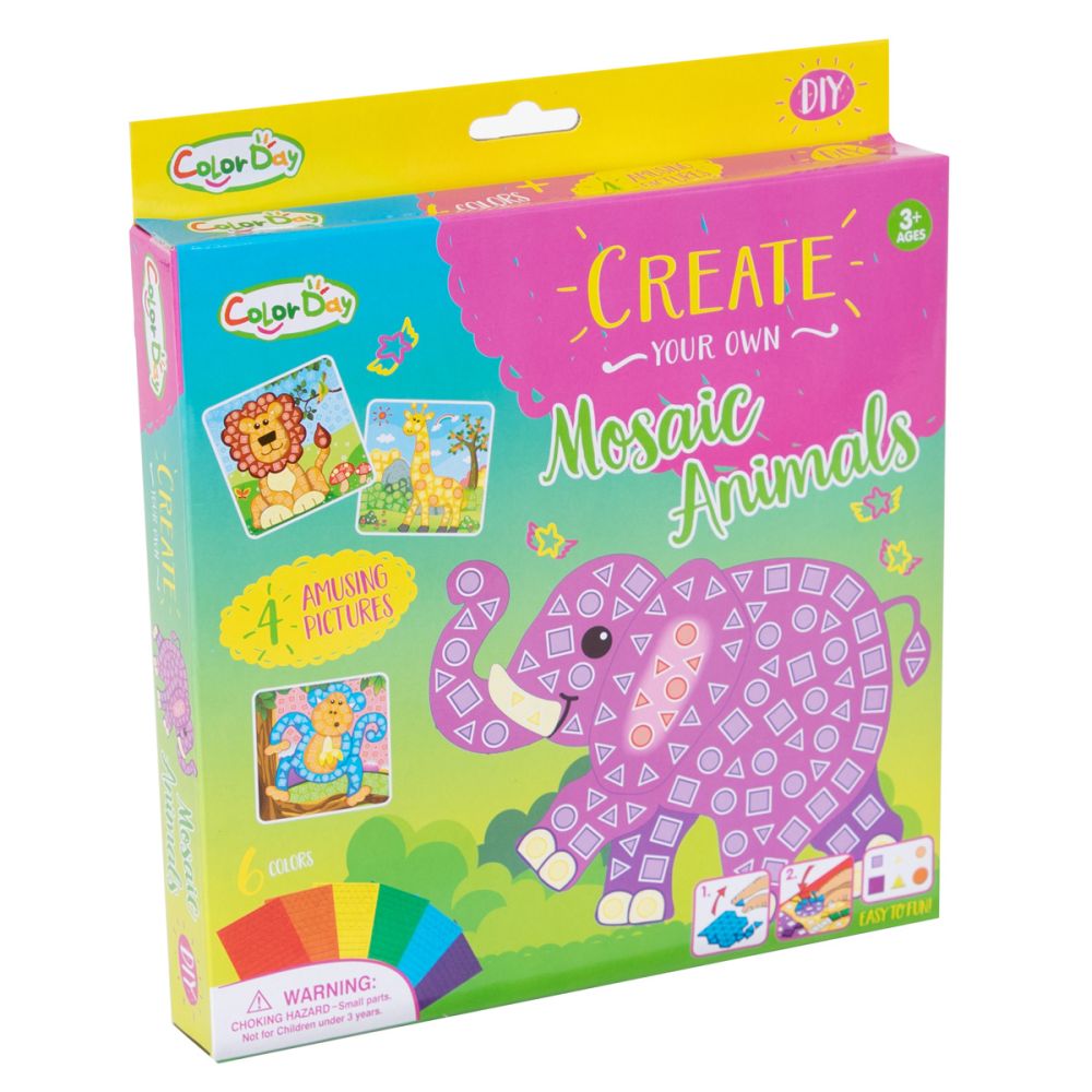 Set de creatie, Color Day, Mosaic Animals