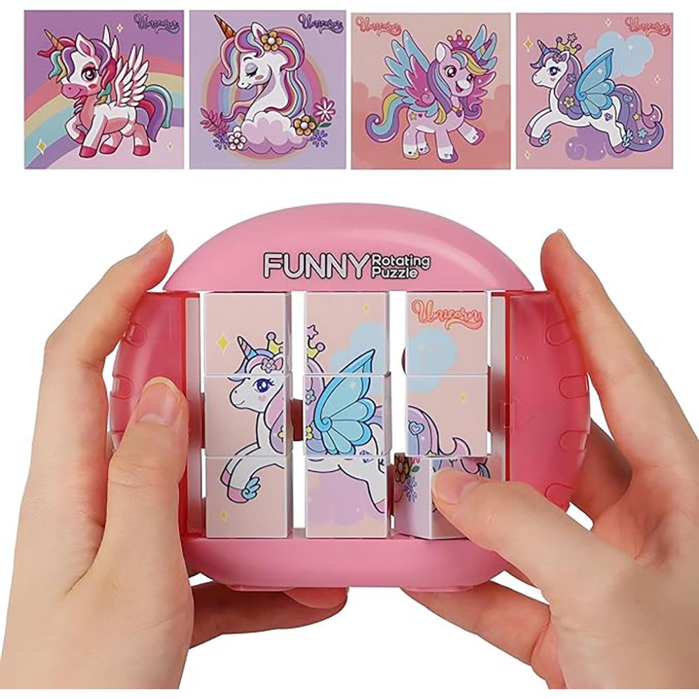 Puzzle rotativ 4 in 1, Sunman, Unicorn