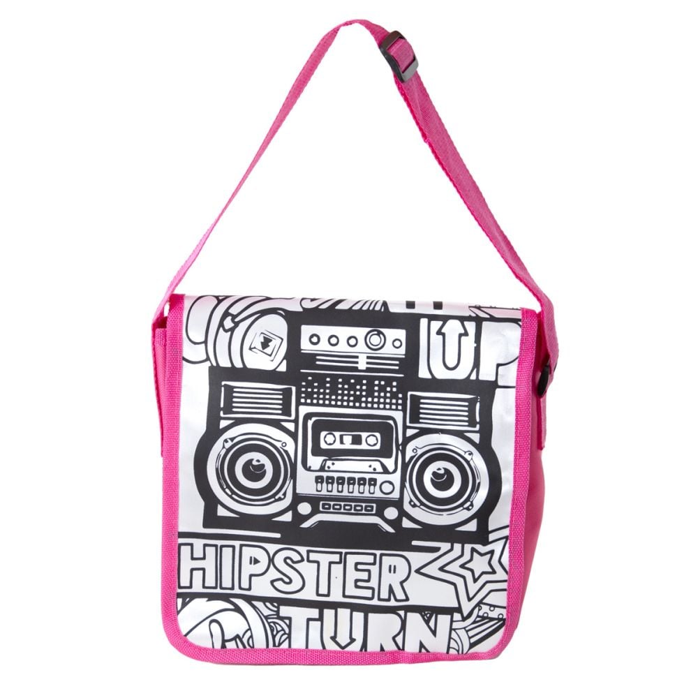 Geanta personalizata si puzzle 2 in 1, Pretty Pinky, Hipster