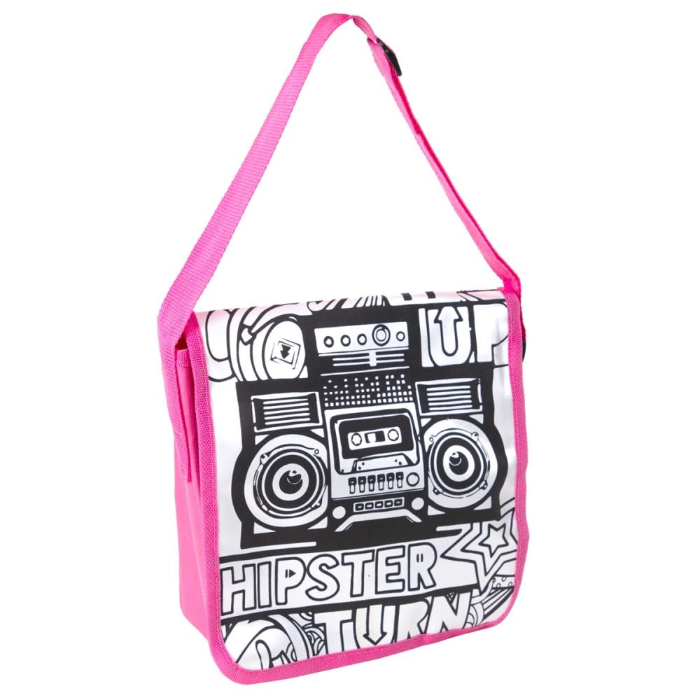 Geanta personalizata si puzzle 2 in 1, Pretty Pinky, Hipster