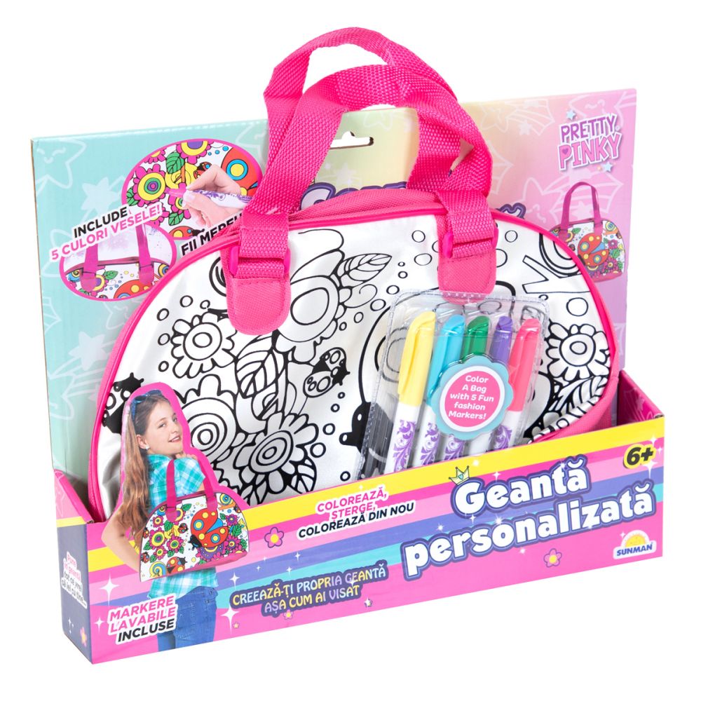 Coloreaza propria gentuta fashion, Pretty Pinky, Tote Bag