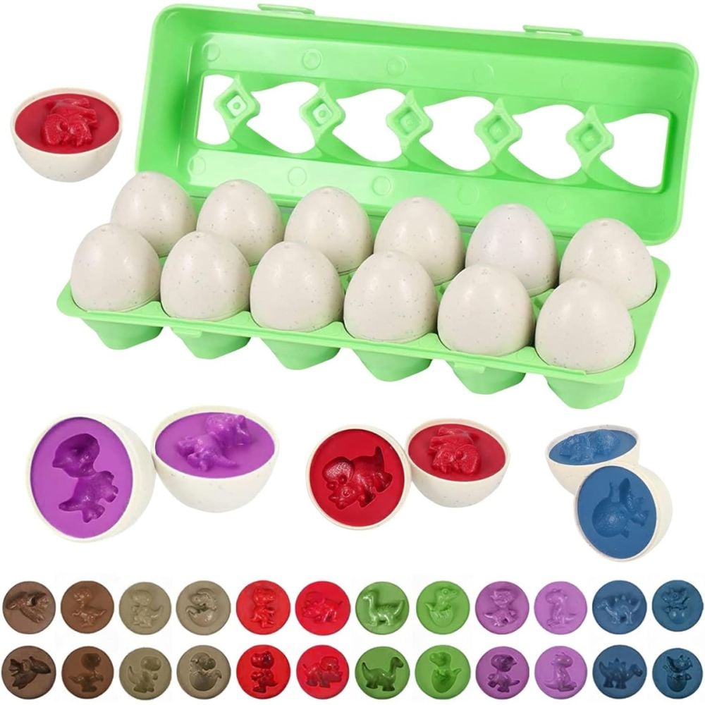 Joc educativ, Dinosaur Eggs, 12 piese
