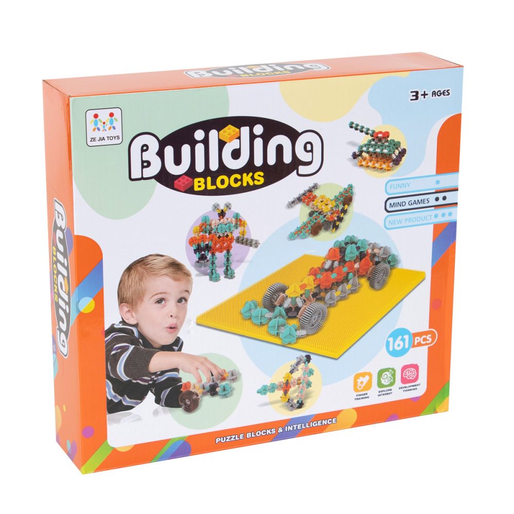 Joc de constructie, Building Blocks, 161 piese