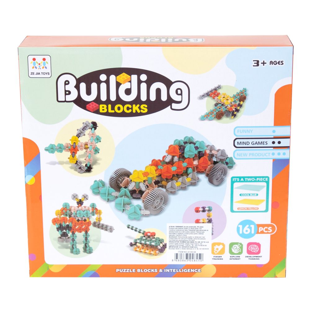 Joc de constructie, Building Blocks, 161 piese